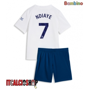 Manchester City Iliman Ndiaye #7 Terza Maglia Bambino 2026-27 Manica Corta (+ Pantaloni corti)